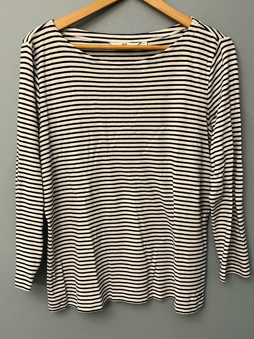 Vineyard Vines Striped Boatneck Long Sleeve Top